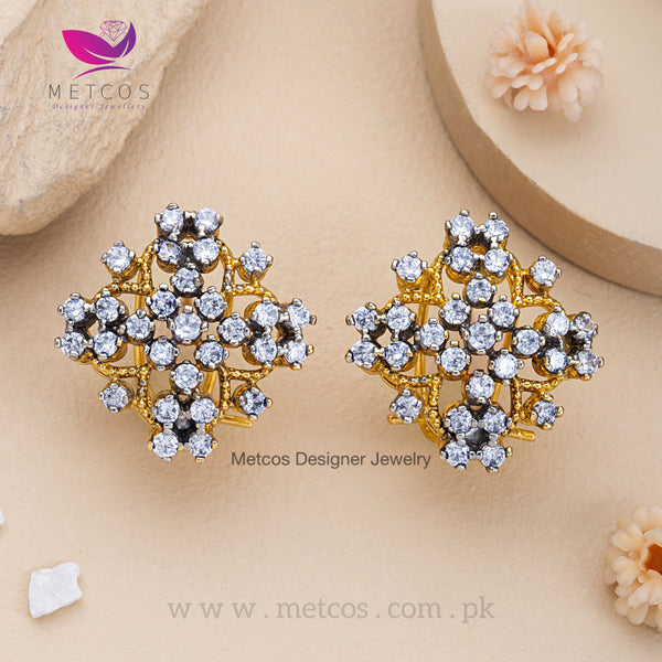 Emaan Heritage Diamond -Cut Studs