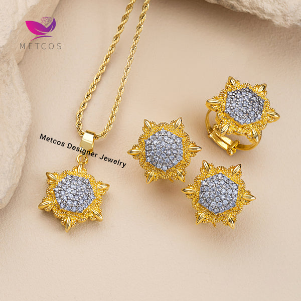 Imperial Gold Locket Set | 24 Gold Plated, Handmade Set