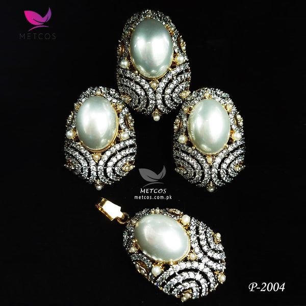 Stunning Zirconish | 24K Gold Plated, With Real American Zircons & Mother of Pearl