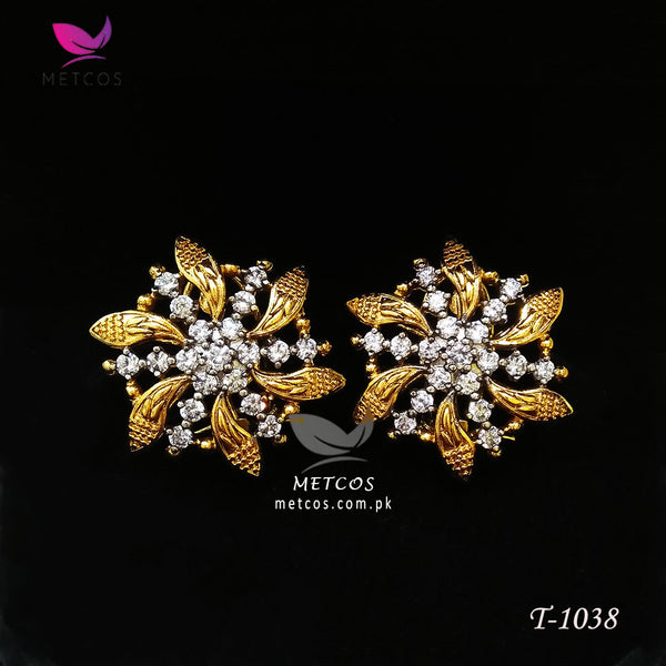 Diamond cut earrings, sparkling diamond studs, luxury jewelry