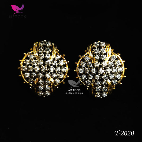 Diamond cut earrings, sparkling diamond studs, luxury jewelry