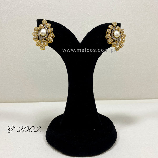 Oval Flower Studs