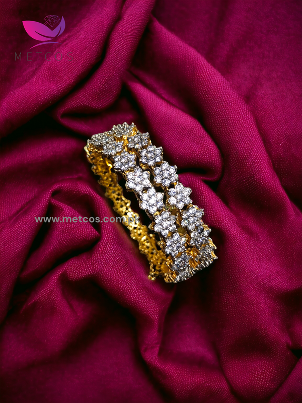 Diamond Supreme |24K Gold Plated , Real American Zircons